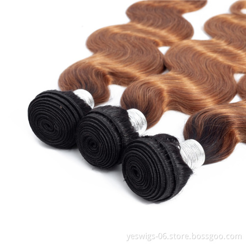 1b/30 Ombre Bundles Full Cuticle Body Wave 1Bundle Brazilian Human Hair Weave Bundles 100% Virgin Human Hair Extensions